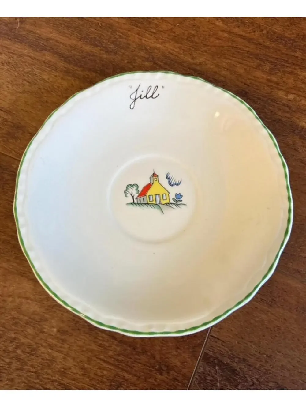 Vintage 'Jill' Children's Tea Set - Plate, Bowl, and Cup